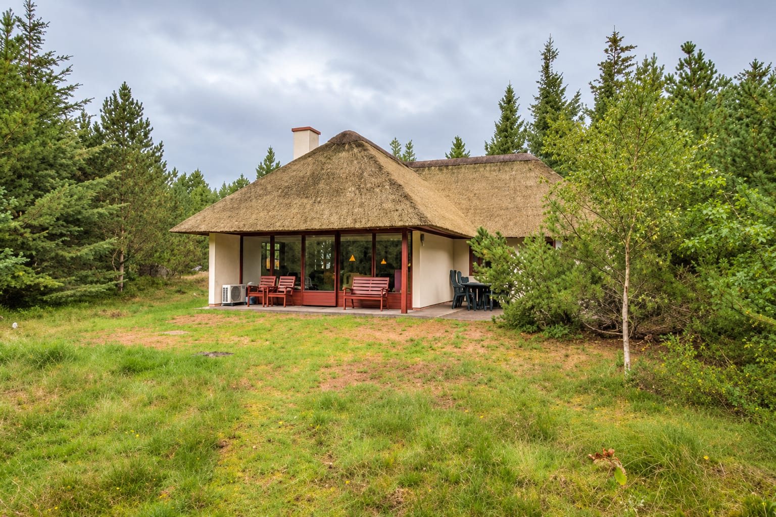 Terrasse und Garten am Ferienhaus · Møllehusvej 64